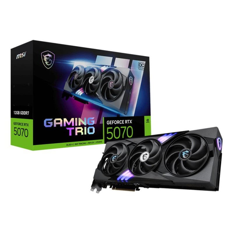 4711377303927Näytönohjain MSI NVIDIA GeForce RTX 5070 12 GB GDDR7 192 bit 5.0 16x Triple slot Fansink 1xHDMI RTX507