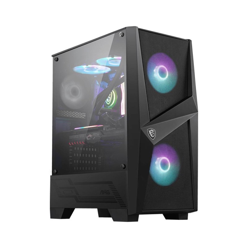 4719072676407Case MSI MAG Forge 100R MidiTower Not included ATX MicroATX MiniITX Colour Black MAGFORGE100R