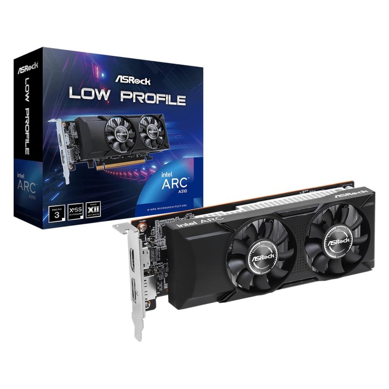 4710483943867Näytönohjain ASROCK Intel Arc A310 2000 MHz 4 GB GDDR6 64 bit Express x8 4.0 Active
