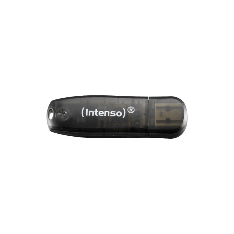 4034303010011USB флешка USB2 16GB BLACK INTENSO