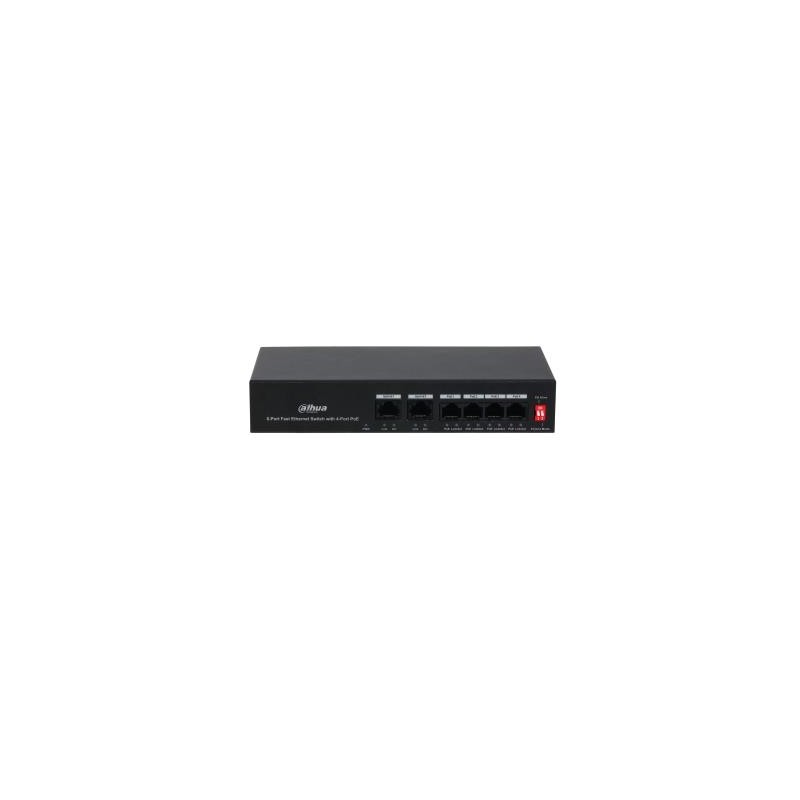 6939554946967Сетевой коммутатор DAHUA PoE ports 4 36 Watts
