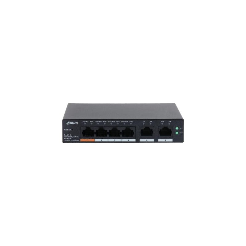 6923172571175Сетевой коммутатор DAHUA Type L2 Desktop PoE ports 4