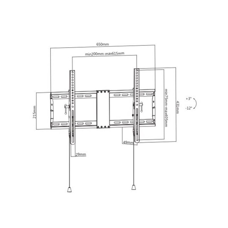 8716309126168TV SET ACC WALL MOUNT 37-80" GEMBIRD