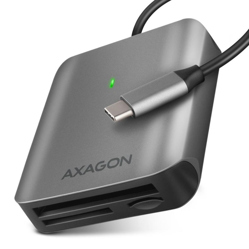 8595247906632MEMORY READER USB-C 3-SLOT SD MICROSD CF CRE-S3C AXAGON