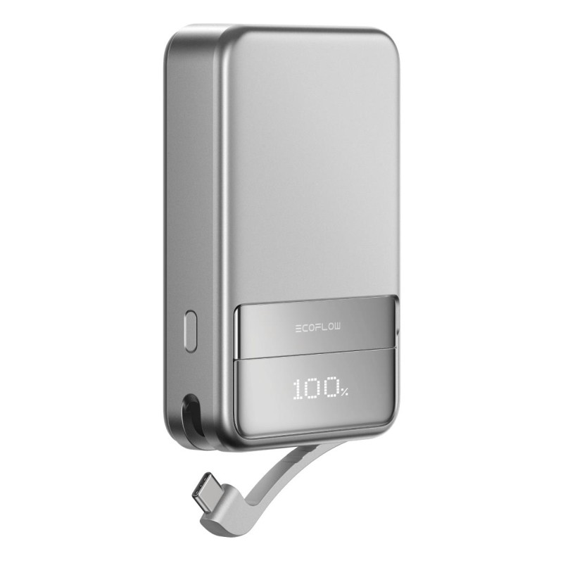 4895251627405Пауэрбанк USB 5000MAH RAPID SILVER ECOFLOW