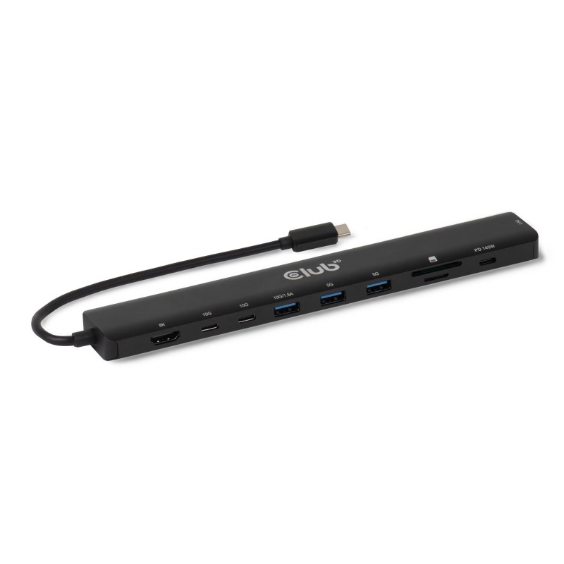 8719214473389NB ACC DOCKING STATION 10IN1 USB-C 140W CLUB3D