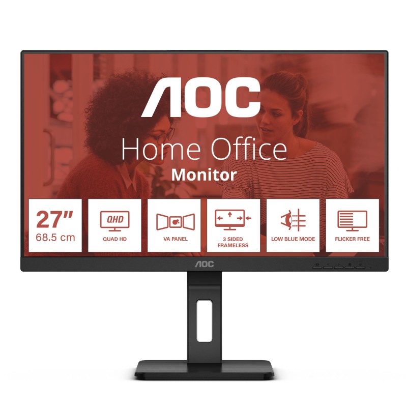 4038986181310LCD Monitor AOC 27 " 2560 x 1440 pixels Quad HD Native aspect ratio 16:9 Flat