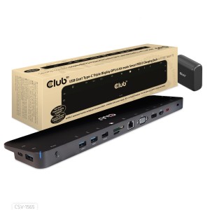 8719214471293NB ACC DOCKING STATION USB-C 60W CLUB3D