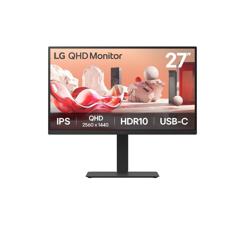 8806096236239LCD Monitor LG 27" Panel IPS 16:9 100Hz Matte Swivel Pivot Height Tilt Colour Black 27B