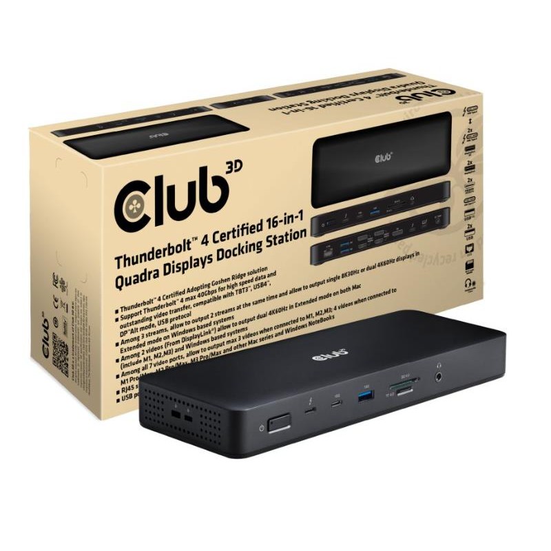 8719214473044NB ACC DOCKING STATION 16IN1 CLUB3D