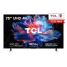 TV Set|TCL|75 "|4K Ultra HD|3840 x 2160 pixels|Flat|16:9|DLED|75V6C
