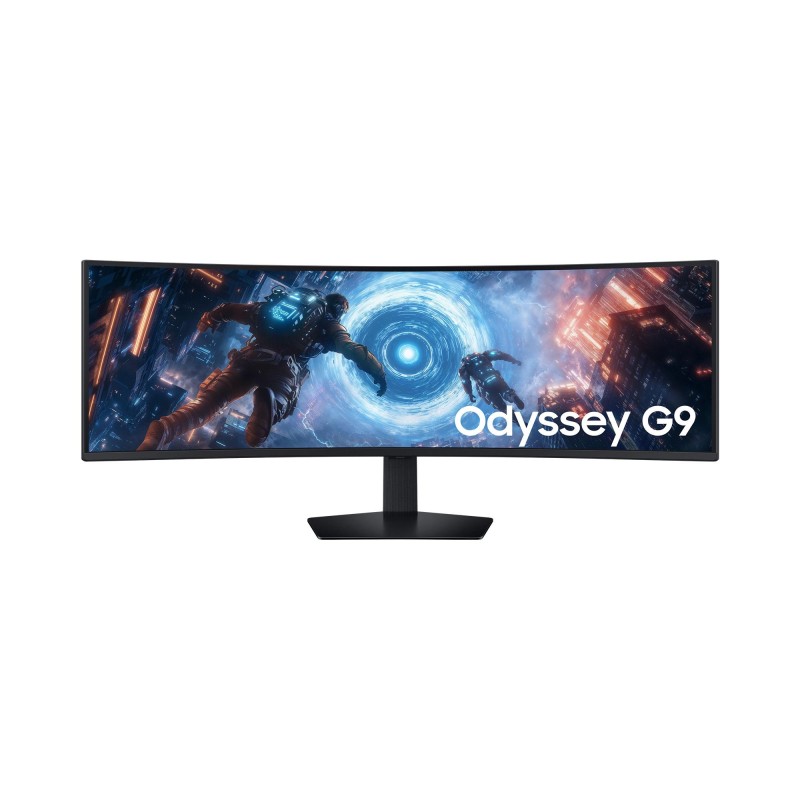 8806095977355LCD Monitor SAMSUNG 49" Gaming Curved Swivel Height Tilt Matte Panel VA 32:9 144Hz 1 ms Colo