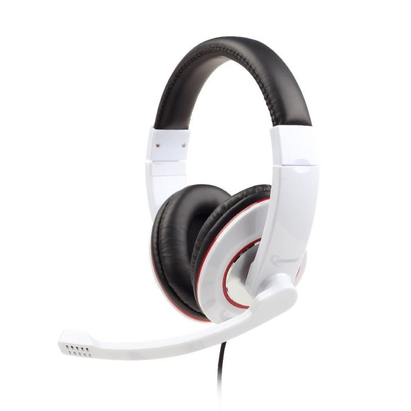8716309079501HEADSET STEREO WHITE GEMBIRD