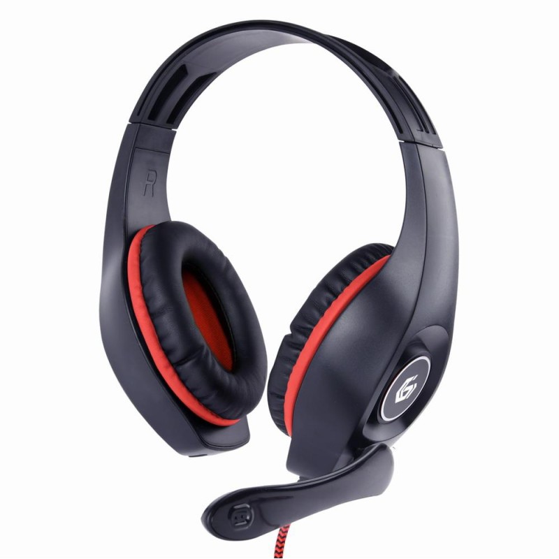 8716309117029HEADSET GAMING RED BLACK GEMBIRD