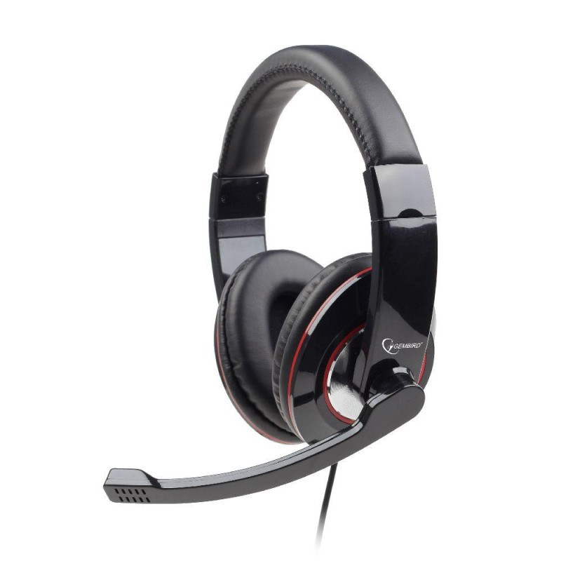 8716309077248HEADSET STEREO USB BLACK GEMBIRD