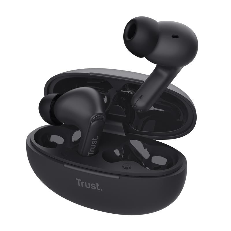 8713439252965Kõrvaklapid EARBUDS YAVI BT ENC BLACK 25296 TRUST