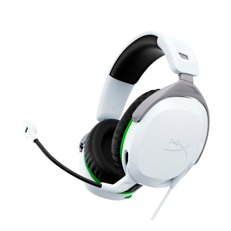 197029365972Kõrvaklapid HYPERX CLOUDX WHITE GREEN 75X28AA HYPERX