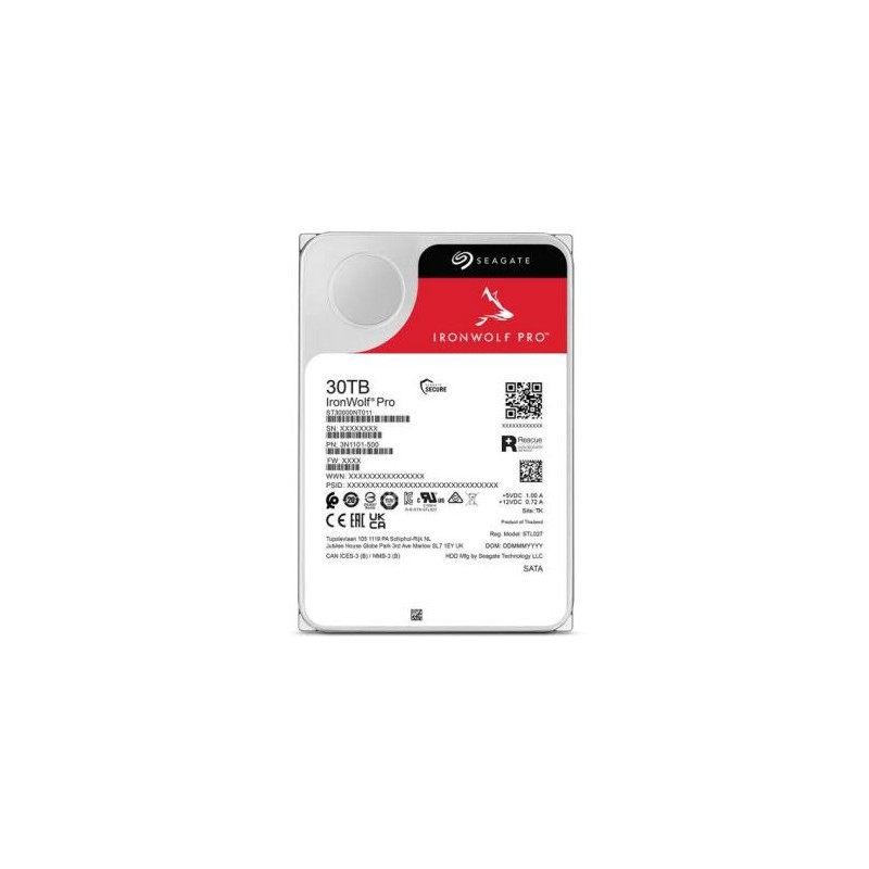8719706437172Жёсткий диск SEAGATE Pro 30TB 512 MB 7200 rpm 3,5"