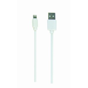 CABLE LIGHTNING TO USB2 2M/WHT CC-USB2-AMLM-2M-W GEMBIRD