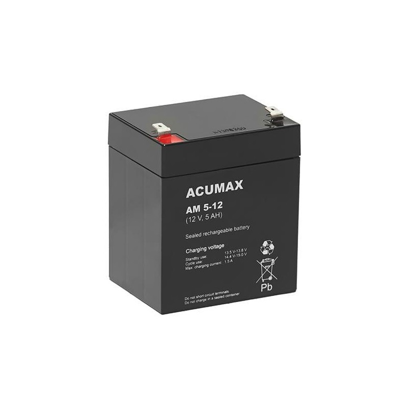 5902367801755BATTERY 12V 5AH VRLA ACUMAX EMU