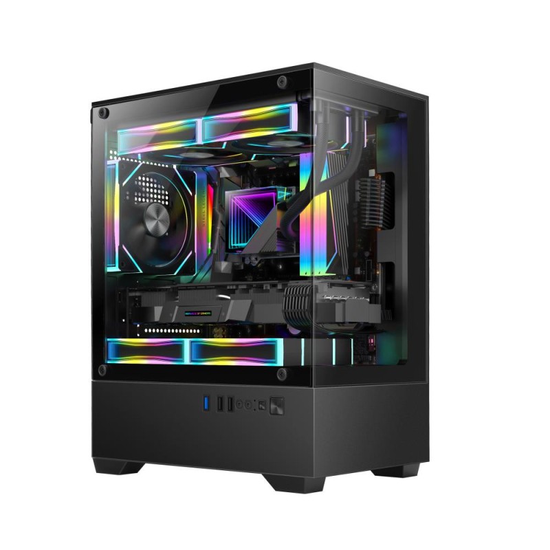Case GOLDEN TIGER micro ATX Black Mini Tower Raider SL-2