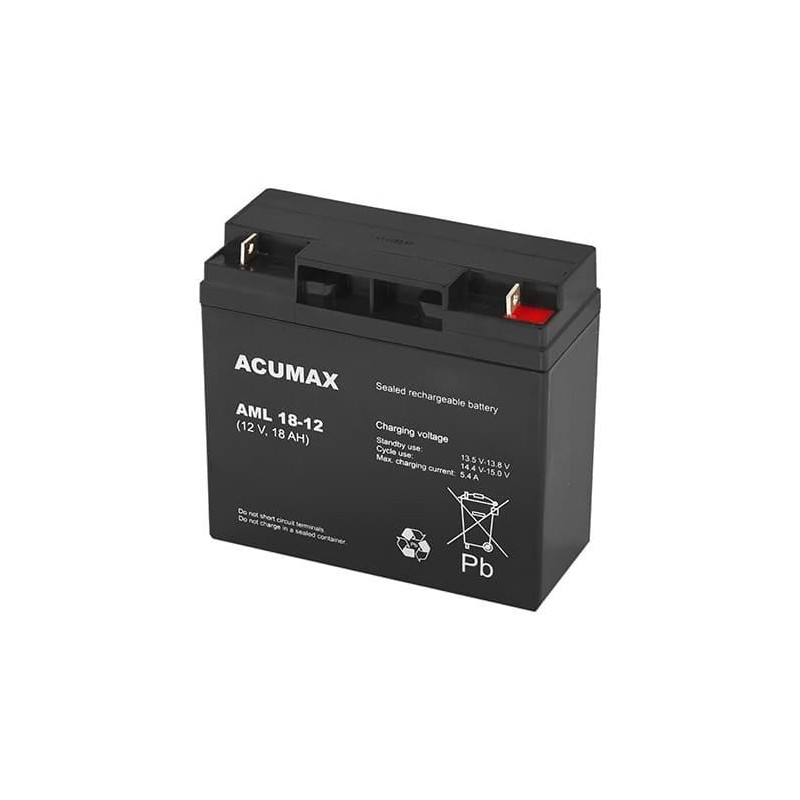 5902367801793BATTERY 12V 18AH VRLA AM18-12 ACUMAX EMU