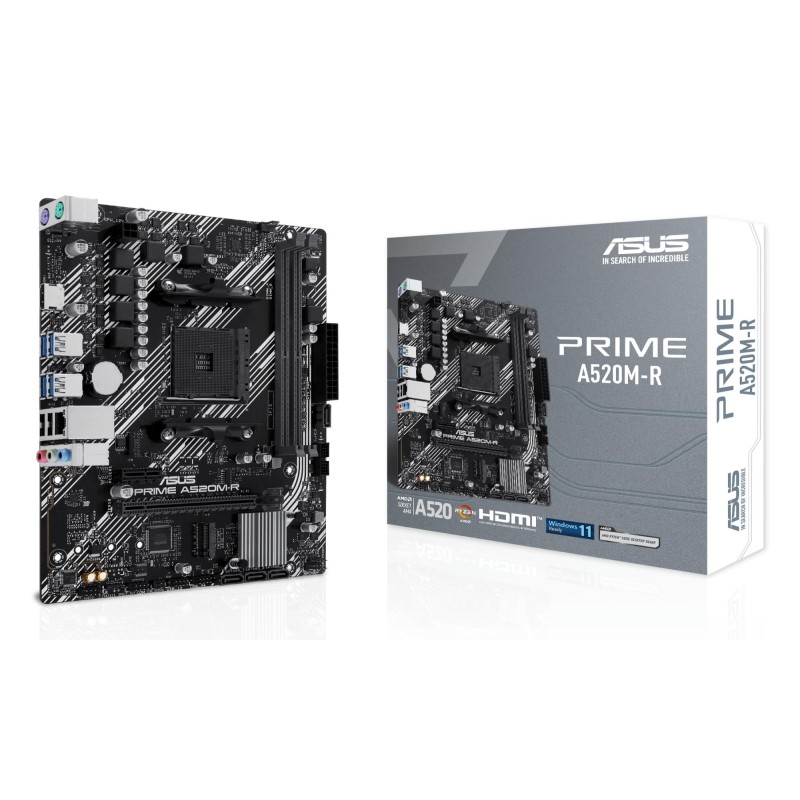 4711387466414Emolevy ASUS AMD A520 SAM4 Memory DDR4 Memory slots 2 3.0 1x 3.0 16x 1xM.2 1