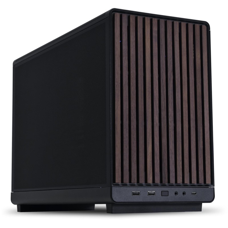 4718466015808Case LIAN LI A3-mATX Micro MiniITX Colour Black   Brown