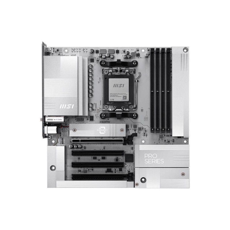 4711377384308MSI AMD B850 Socket AM5 micro ATX RAM 4xSlots Wi-Fi Yes Yes Express x4 slots E