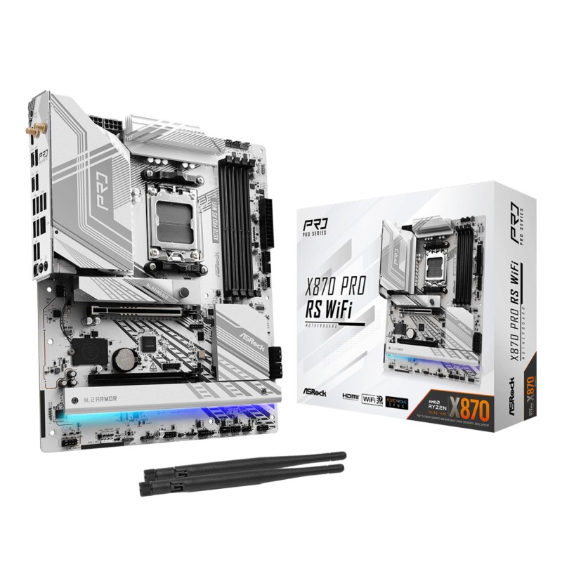 4710483949333Emolevy ASROCK AMD X870 SAM5 ATX Memory DDR5 Memory slots 4 4.0 16x 5.0 16x 4xM.2 1xHD