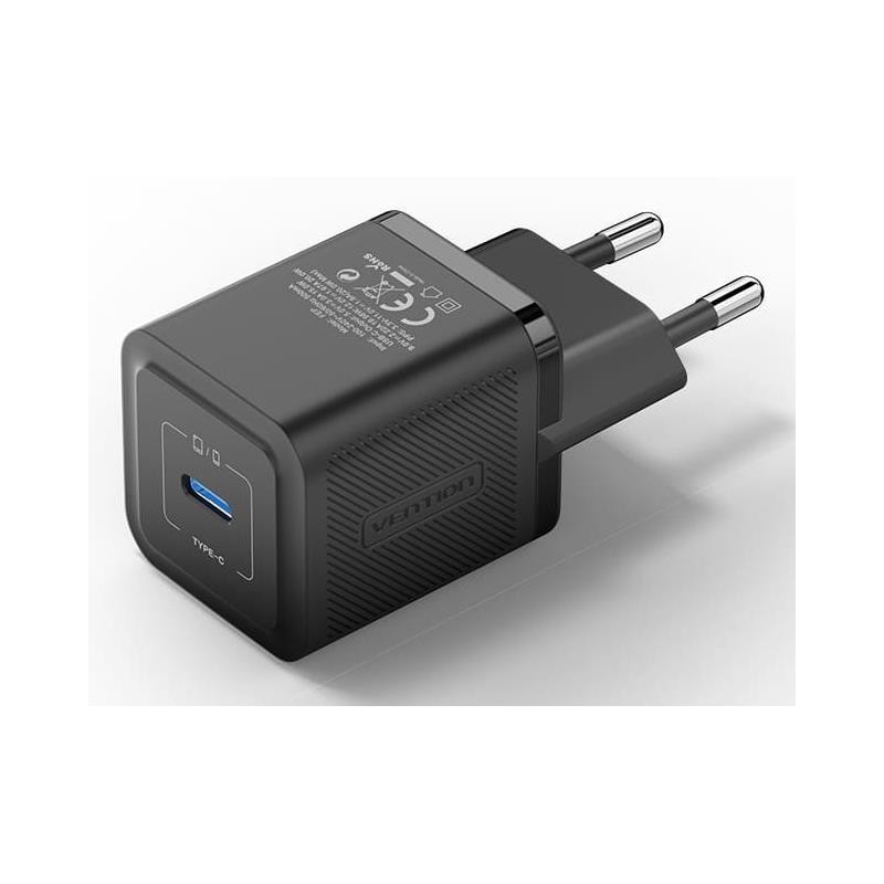 6922794782099MOBILE CHARGER WALL 20W USB-C 1P BLACK VENTION