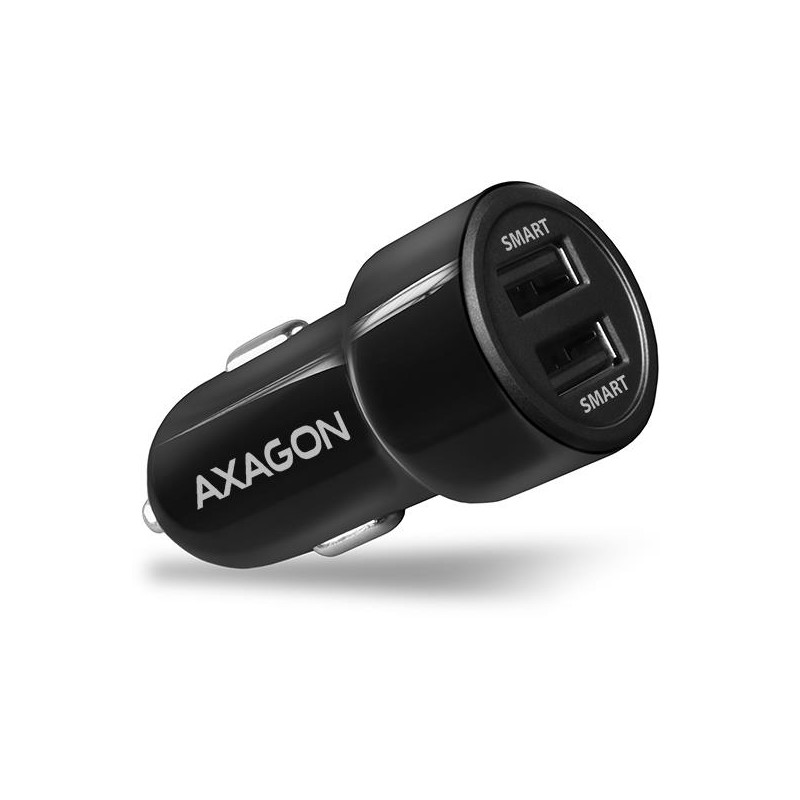 8595247904355MOBILE CHARGER CAR USB 2PORT 24W PWC-5V5 AXAGON