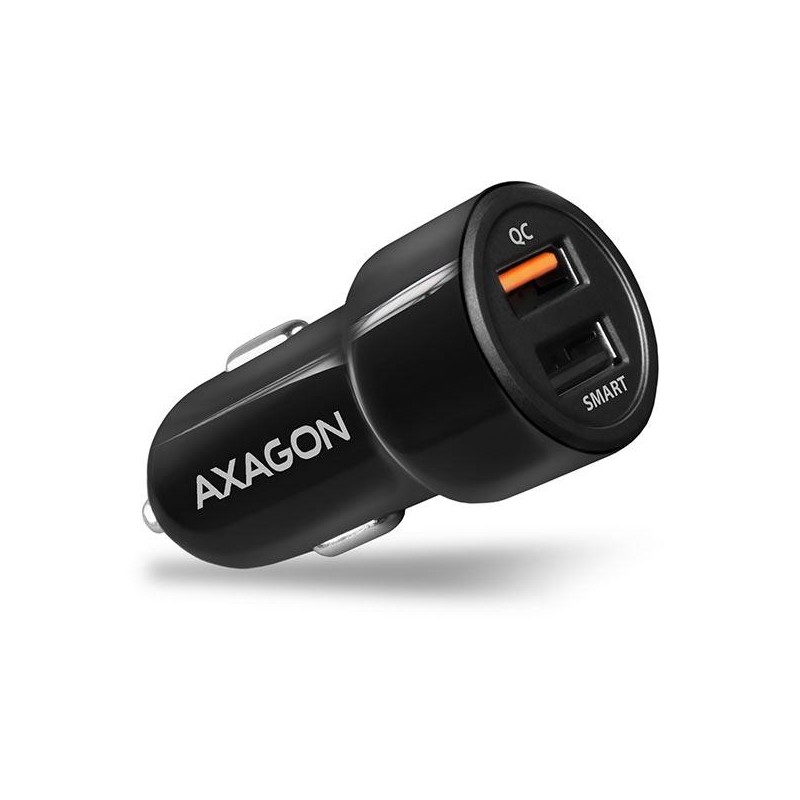 8595247904034MOBILE CHARGER CAR USB 2PORT 31.5W PWC-QC5 AXAGON