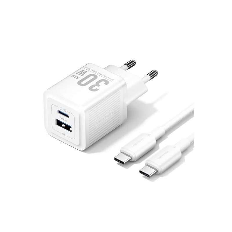 6922794786387MOBILE CHARGER WALL USB +CABLE 30W 2P VENTION