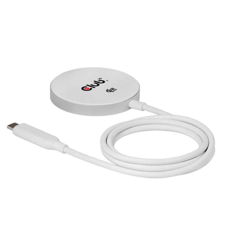 8719214473686MOBILE CHARGER QI2 MAGSAFE 25W WH CLUB3D