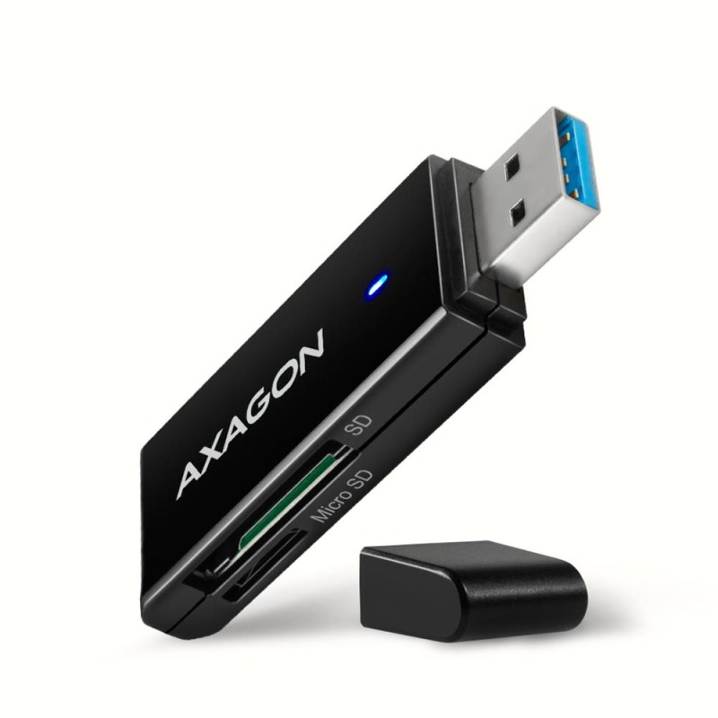 8595247906137MEMORY READER USB3.2 SD MICROSD CRE-S2N AXAGON