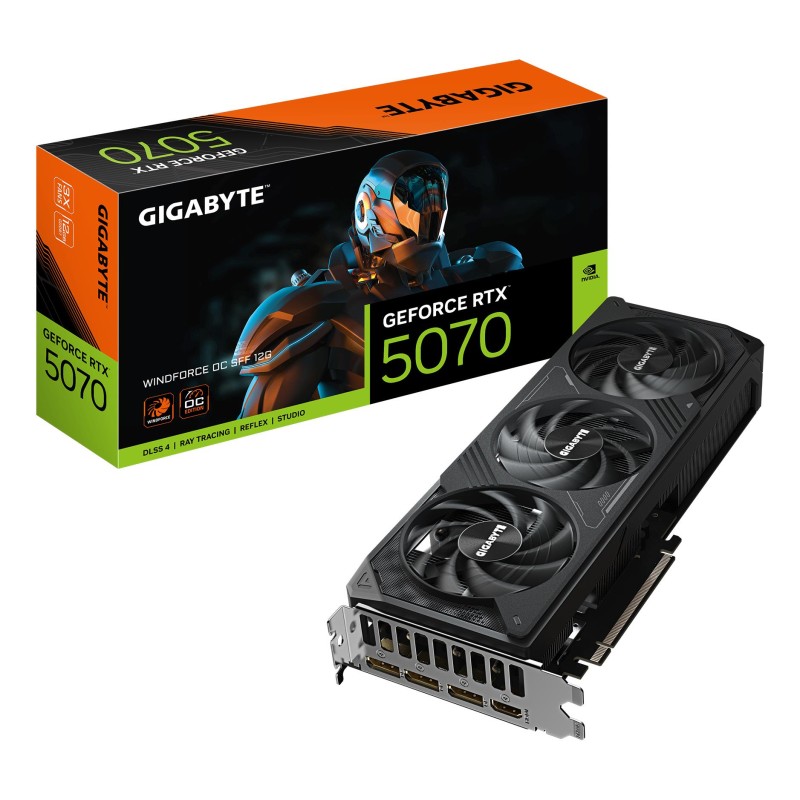 4719331355715Card NVIDIA GeForce RTX 5070 12 GB GDDR7 192 bit PCIE 5.0 16x GPU 2542 MHz Triple slot Fansink 1xHDMI