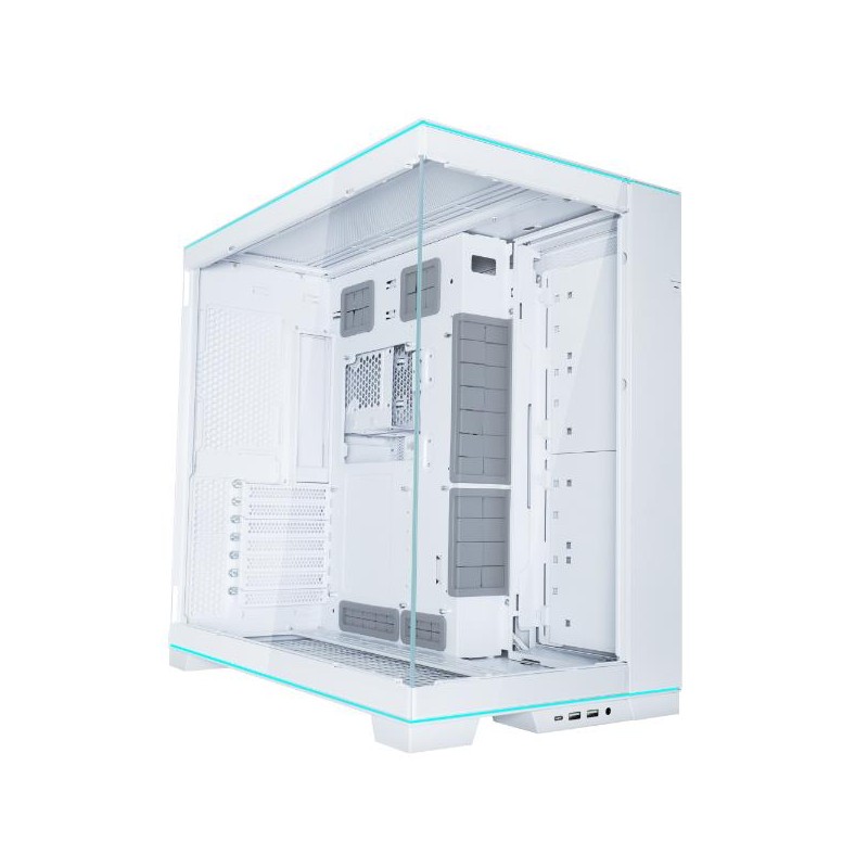 4718466014160Case LIAN LI O11 DYNAMIC EVO RGB Tower Case product Transparent panel ATX EATX MiniITX Colour White