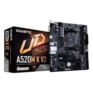 Mainboard|GIGABYTE|AMD A520|SAM4|Micro-ATX|Memory DDR4|Memory slots 2|1xPCI-Express 3.0 1x|1xPCI-Express 3.0 16x|1xM.2|1x15pin D