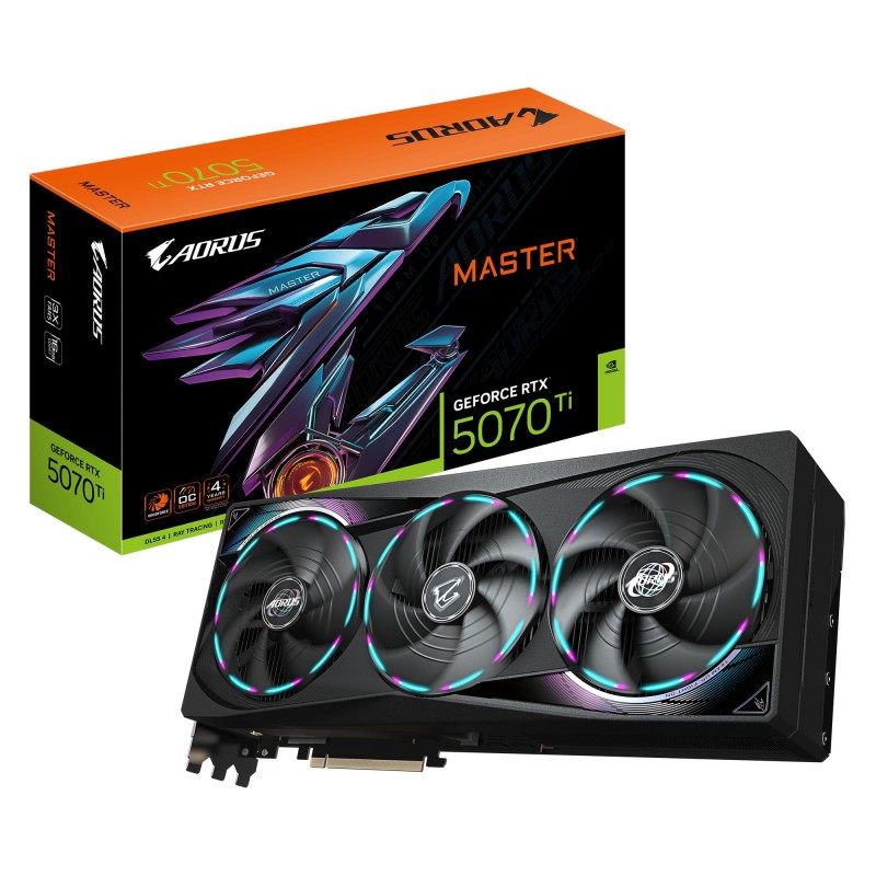 4719331355678Graphics Card GIGABYTE NVIDIA GeForce RTX 5070 Ti 16 GB GDDR7 256 bit PCIE 5.0 16x GPU 2670 MHz Dual Slot Fansink 1xHDMI 3xDispl