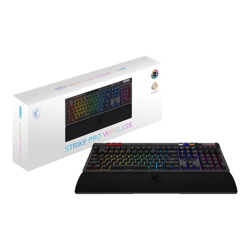 4711377270106KEYBOARD GAMING BLACK US STRIKE PRO W SILENT US MSI