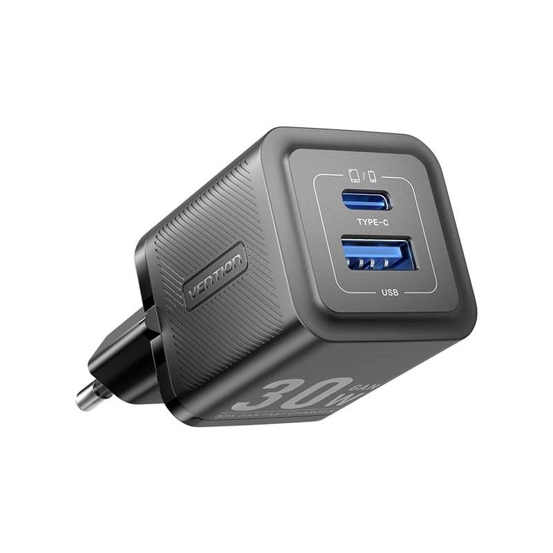 6922794782204MOBILE CHARGER WALL 30W USB-C 2P BLACK FEQB0-EU VENTION
