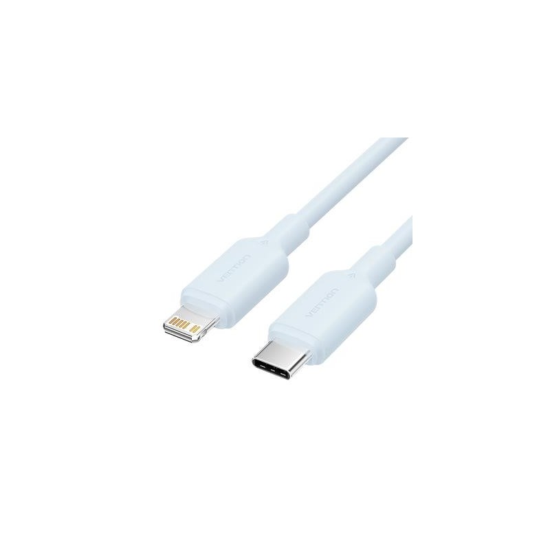 6922794783539CABLE USB-C TO LIGHTNING 2M BLUE LAKSH VENTION