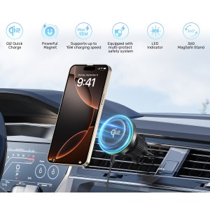 AUTOHOIDJA MOBIILSEADMETE JAOKS P1404ABK01 MAGNETILINE UNITEK