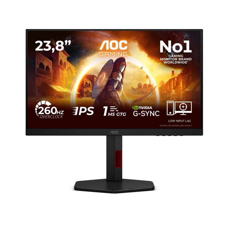 4038986183239LCD Monitor AOC 23.8 " 1920 x 1080 pixels Full HD Native aspect ratio 16:9 LED Flat 24G4ZR