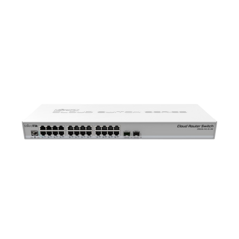 4752224002198NET ROUTER SWITCH 24PORT 1000M CRS326-24G-2S+RM MIKROTIK