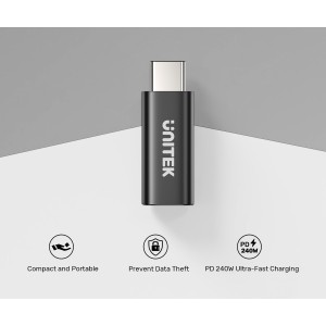DATA BLOCKER A1055ABK01 USB-C USB-C 2 TietokoneS UNITEK