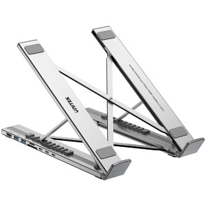 FOLDING LAPTOP STAND D1137AGY01 WITH HUB AND SD CARD READER UNITEK