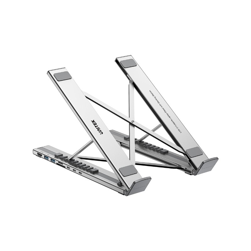 FOLDING LAPTOP STAND D1137AGY01 WITH HUB AND SD CARD READER UNITEK