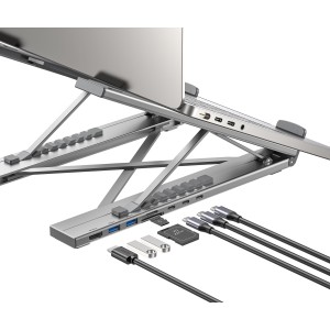 FOLDING LAPTOP STAND D1137AGY01 WITH HUB AND SD CARD READER UNITEK